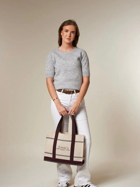 RIVIERA MARKET NATURAL/BURGUNDY