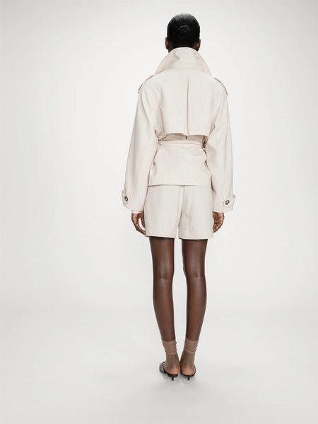 VOGUE DOBBELSPENT TRENCH COAT JAKKE, SABLE