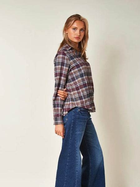 ARC MODERN TARTAN SHIRTS, BURGUNDY