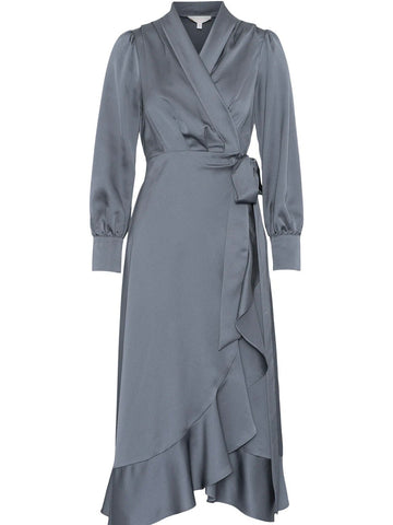 IZA MIDI DRESS, GREY