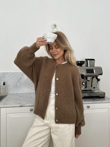 IDAIC CARDIGAN - CAMEL