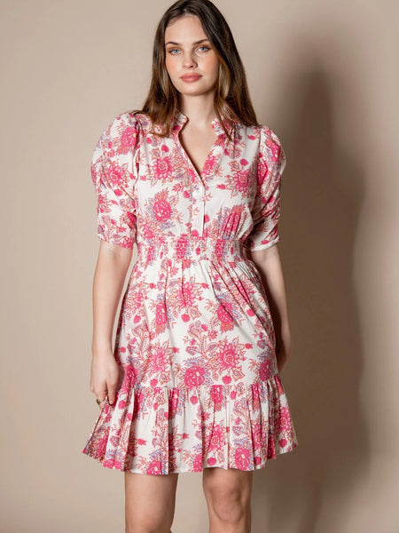 BIILLIE DRESS SHORT SLEEVE , RASBERRY