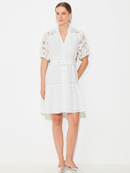 WOVEN ROBE CATLEYA , BLANC CASSE