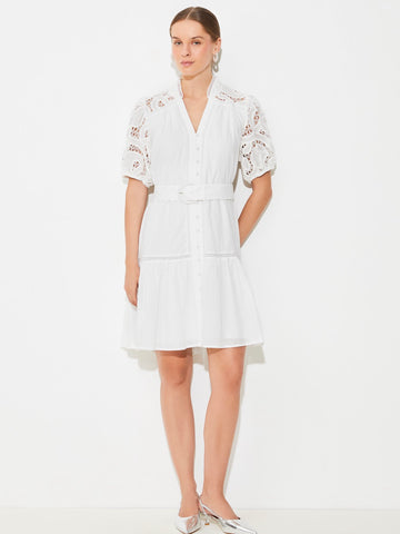 WOVEN ROBE CATLEYA , BLANC CASSE