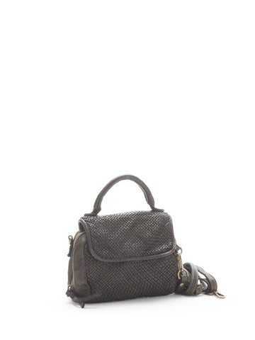SIENNE SMALL LEATHER BAG, ARMY GREEN