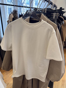 T-SHIRT MAGLIETTA, BIANCO