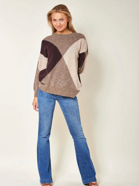 KAYNE ARGYLE  ULLGENSER  , BROWN MELANGE COMBO