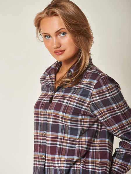 ARC MODERN TARTAN SHIRTS, BURGUNDY