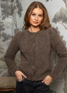 PREORDER !ULLA MOHAIR CARDIGAN,  TAUPE