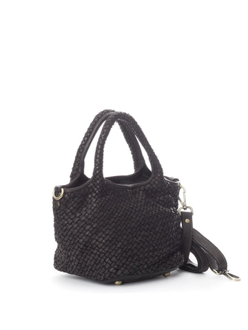 TEODORA LEATHER BAG, BLACK