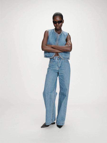 JADEN WIDE LEG JEANS, LIGHT BLUE