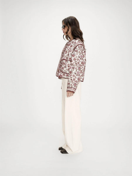 VAHINA PRINTED QUILTED JACKET,  FLEUR