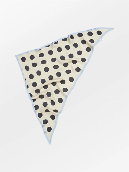 Maxi Polka Triangle Sia Scarf, BIRCH WHITE