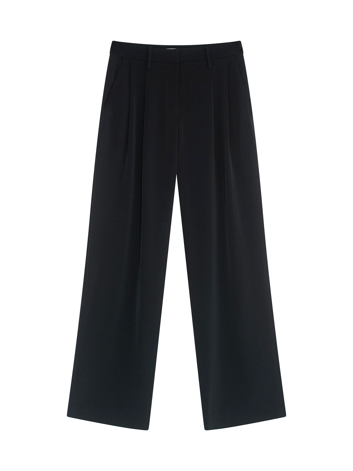 DUKE Crepe bukse, BLACK