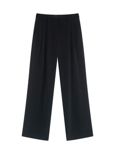 DUKE Crepe bukse, BLACK