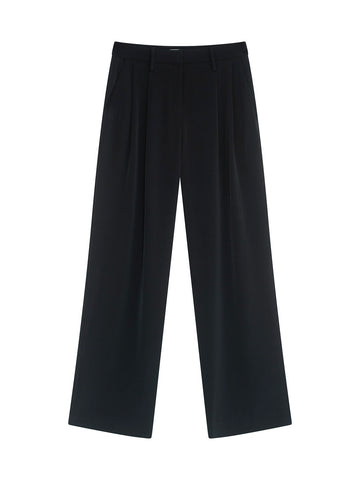 DUKE Crepe bukse, BLACK