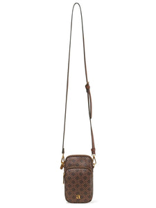 PHONE HOLDER MONOGRAM BROWN