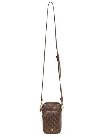 PHONE HOLDER MONOGRAM BROWN