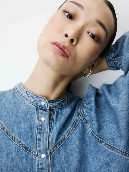 ANAELLE denimbluse, LIGHT BLUE