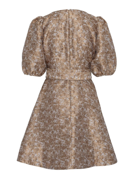 BERNADOTTE DRESS Champagne brown