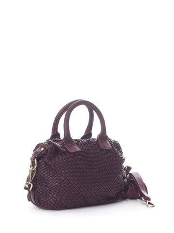 BROOKE LEATHER BAG, BORDEAUX