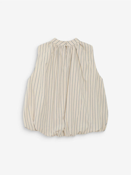 VANYA BALLOON POPLIN TOP,  VANILLE