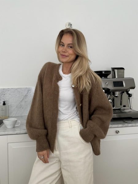 IDAIC CARDIGAN - CAMEL