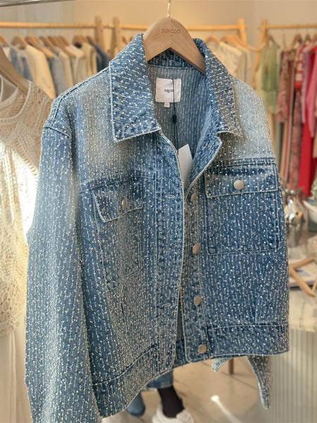 DARYL JEANS JAKKE, BLEU JEANS