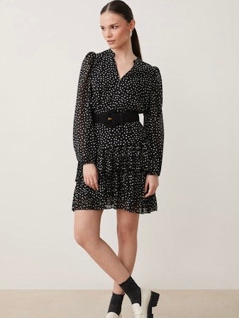 WOVEN ROBE CALISTE ,  NOIR /  BLACK