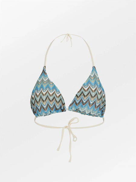 Amber Bikini Top, Blithe Blue