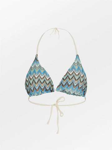 Amber Bikini Top, Blithe Blue