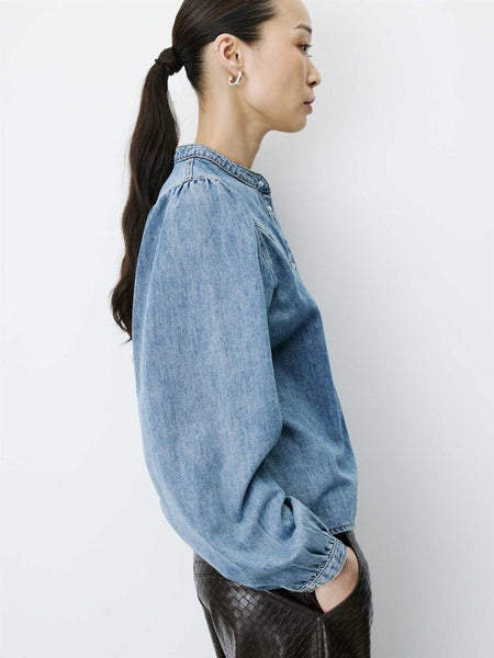 ANAELLE denimbluse, LIGHT BLUE