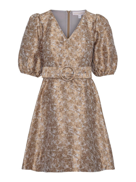 BERNADOTTE DRESS Champagne brown