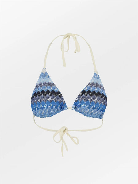 Amber Bel Bikini Top, DAZZLING BLUE