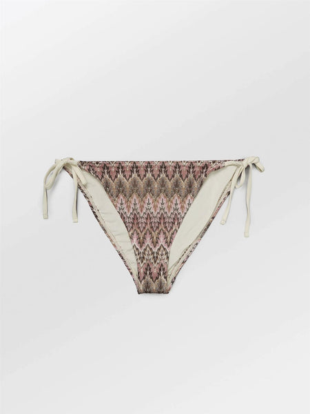 Amber Bandeau Bikini Top, Dusty Rose