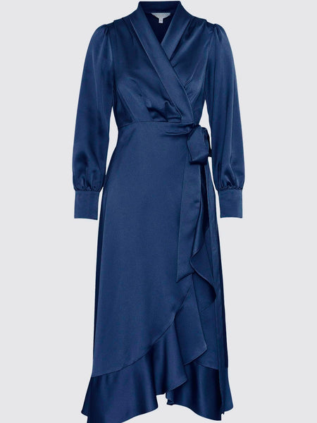 IZA MIDI DRESS, BLUE