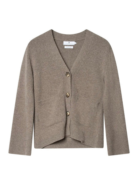 TATE  ULL CARDIGAN  , TAUPE
