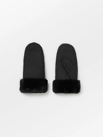 Doa Shearling Mitten, BLACK