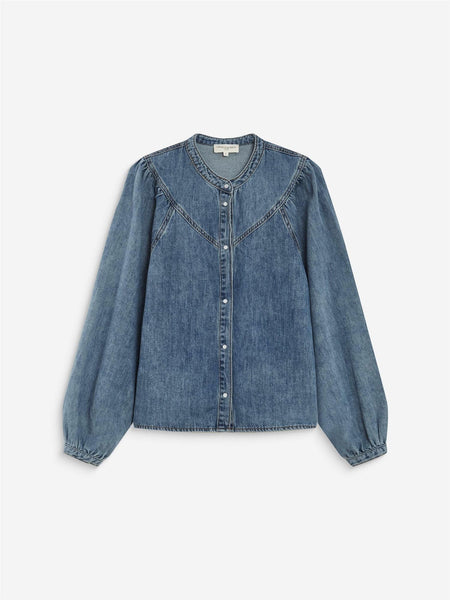 ANAELLE denimbluse, LIGHT BLUE