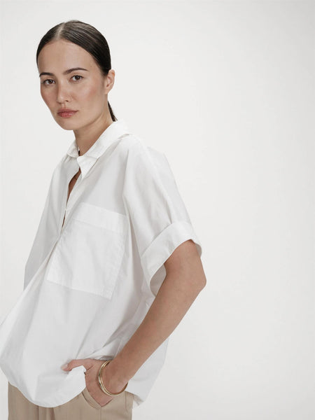 VERSIGNY LOOSE COTTON BLOUSE,  IVOIRE