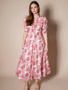 FABIENNE DRESS , RASBERRY