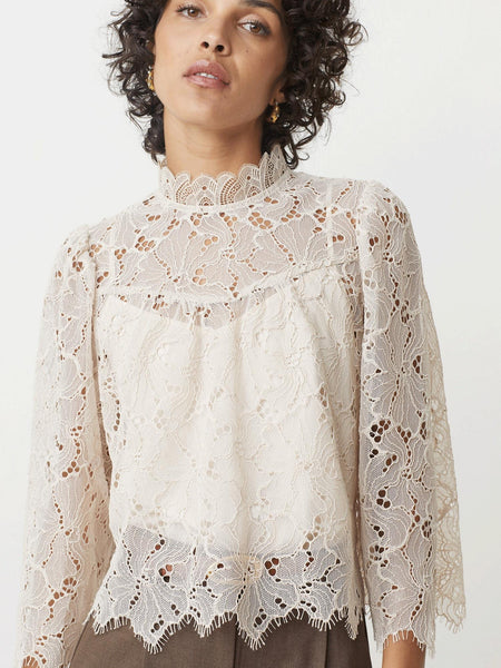 LUCIA BLOUSE, CREME
