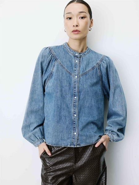 ANAELLE denimbluse, LIGHT BLUE