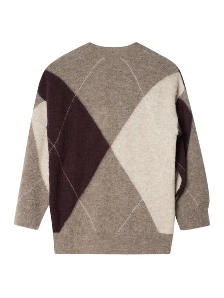 KAYNE ARGYLE  ULLGENSER  , BROWN MELANGE COMBO
