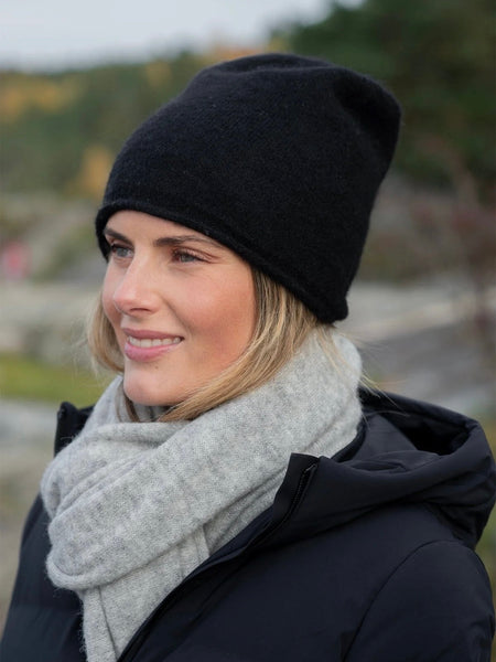 GINI LUE I ALPAKKA ULL, BLACK