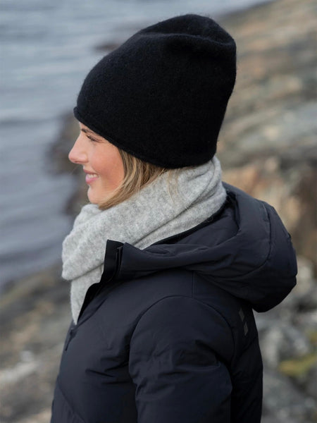 GINI LUE I ALPAKKA ULL, BLACK