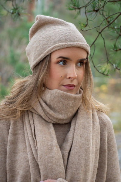 GINI LUE I ALPAKKA ULL, Lt Beige Melange