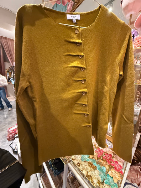 GAMIRA CARDIGAN TOPP,  OLIVE