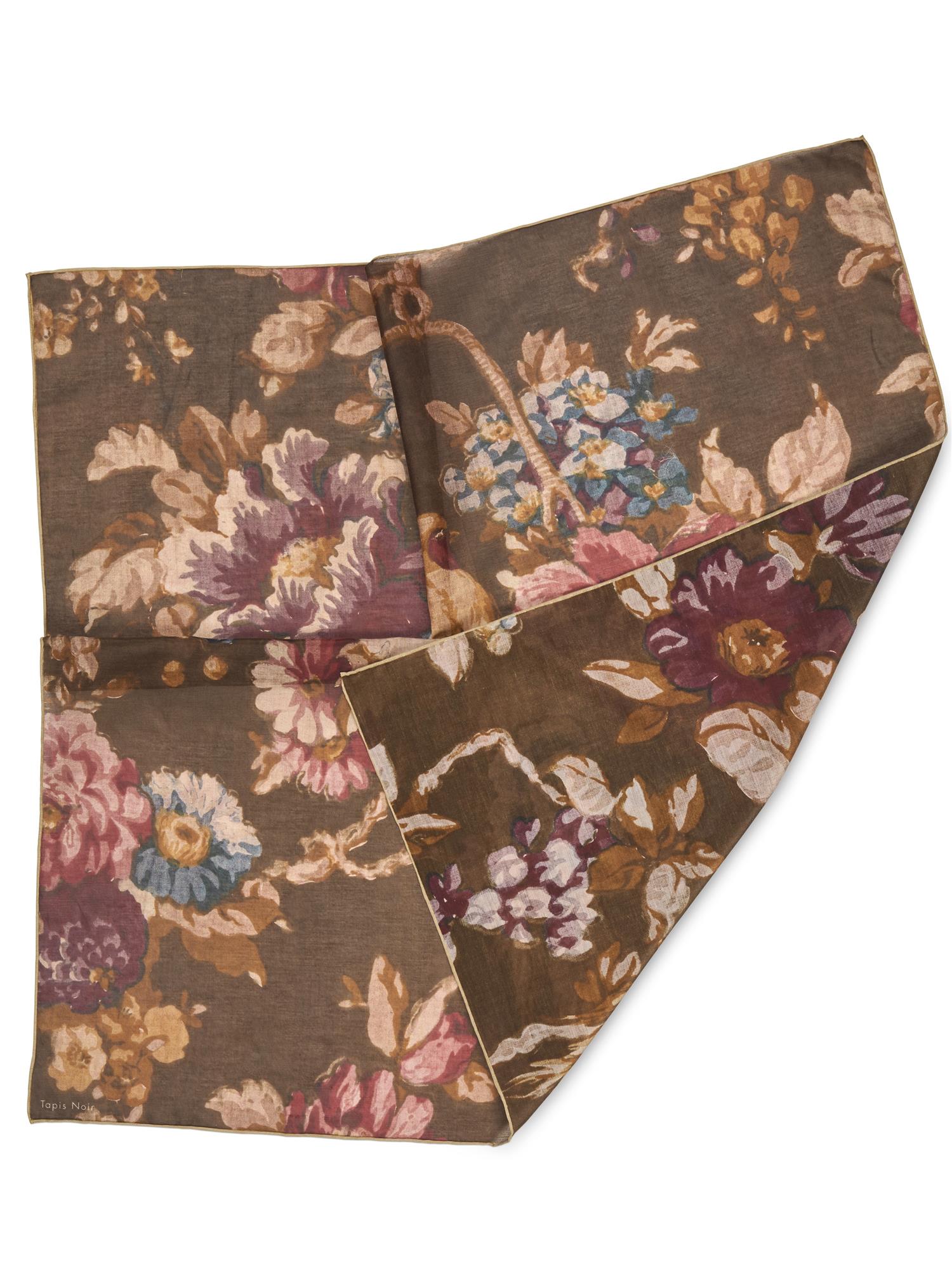 Light Daisy Scarf Dark olive