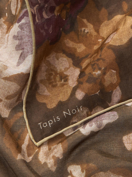 Light Daisy Scarf Dark olive